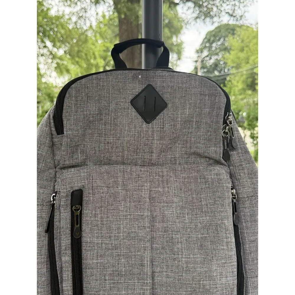 Bondka 19” Jumpstreet Backpack City Work School Travel Bag Heather Gray Unisex